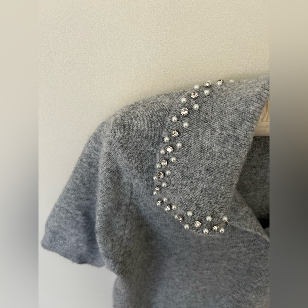 Song of Style Gray Knit Sweater with Pearl and Rhinestone Details
Size: XS
NWT - Picture 5 of 15